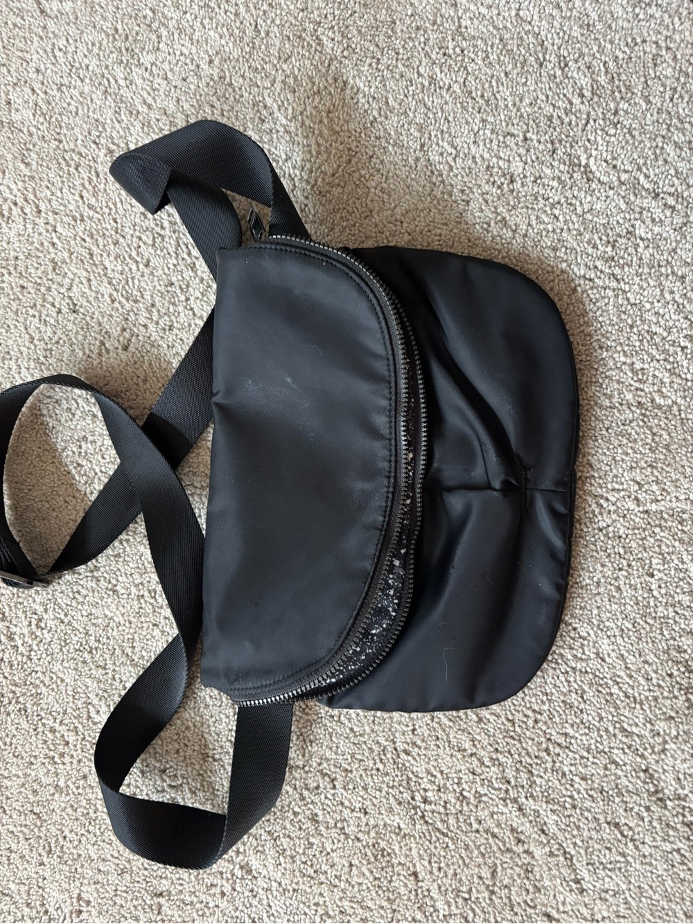 lululemon athletica Black Crossbody Belt Bag